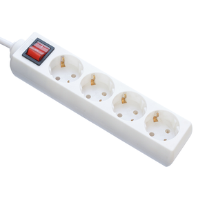 European Travel Plug Adapter High Quality 4 Outlet Power Strips Multi-Socket Switch <strong>Extension</strong> <strong>Cord</strong> <strong>Price</strong> - Product Image 4