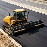 Paveuse d'asphalte et de béton sur chenilles CLG518E, finisseur routier de 18,5 m, 1800 t/h, 321 kW, épaisseur de pavage de 600 mm pour la construction routière