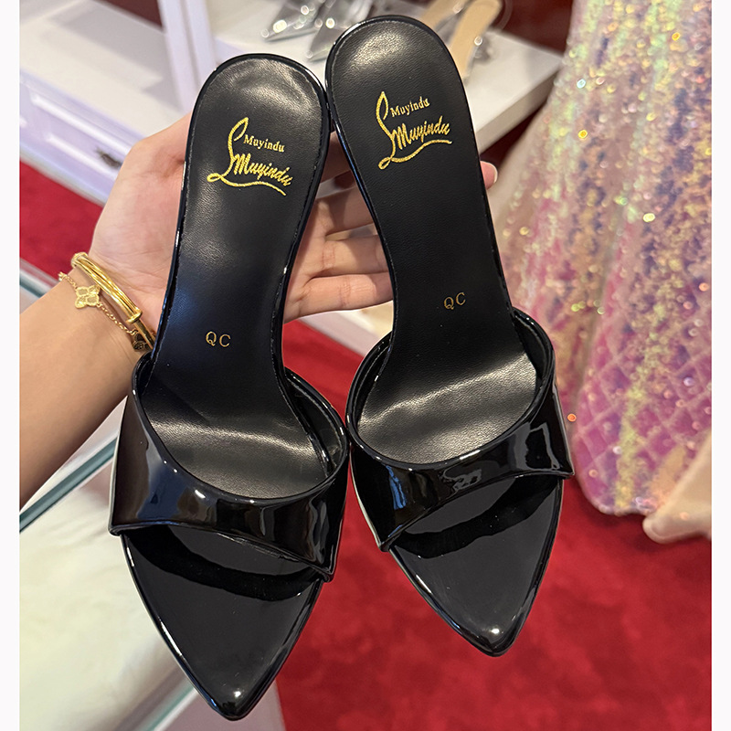 Black Patent Leather 8cm