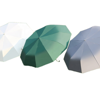 Ventes directes d'usine nouveau Style Double anneau boucle vent résistant parapluie Fracture stratifié vinyle pluie parapluie en gros