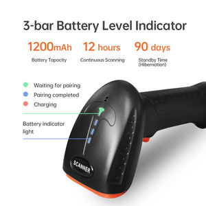 스캐닝 건 바코드 QR 코드 리더 2D 1D 핸드헬드 BLE USB 2.4G 무선 바코드 스캐너 매장 슈퍼마켓 창고 재고 관리 - Product Image 3