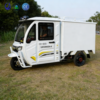 Tricycle électrique pour le transport alimentaire, scooter de livraison à trois roues, cabine fermée, best-seller, tricycle électrique de fret urbain