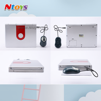 Mini-ordinateur portable éducatif 92 fonctions avec écran, machine d'apprentissage bilingue anglais-espagnol, batterie incluse pour le développement cognitif des enfants