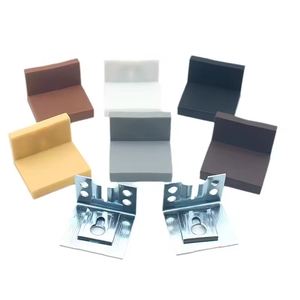 Support mural d'angle GQK pour armoire de cuisine en plastique et acier, support de suspension visible pour meuble - Product Image 1
