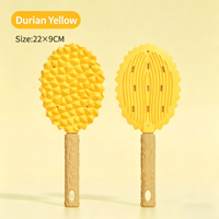 Brosse de toilettage durable en TPR pour animaux de compagnie, design bionique Durian, 2-en-1, pour démêlage et massage efficaces des chiens et des chats