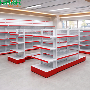 <span class=keywords><strong>Scaffalature</strong></span> Modulari in Metallo Bianco per Supermercati, Scaffali <span class=keywords><strong>a</strong></span> Gondola Monofacciali da <span class=keywords><strong>Parete</strong></span>, Direttamente dalla Fabbrica - Product Image 5