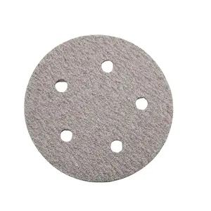 Disque de ponçage orbital aléatoire de meulage de surface de Offre Spéciale à 8 trous avec support de boucle de crochet Trou universel Support OEM/ODM personnalisable