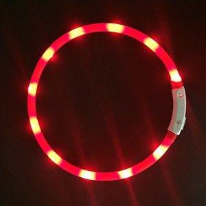 USB recargable de silicona <span class=keywords><strong>LED</strong></span> intermitente <span class=keywords><strong>collar</strong></span> de perro collares para mascotas con características únicas - Product Image 3
