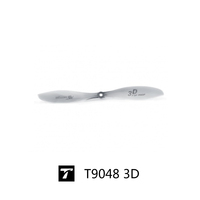 Hélice T-MOTOR T9048 3D F3P 9 x 4,8 pouces en polymère haute résistance et métal, 2 pales pour avion RC d'intérieur, drone à voilure fixe à vol lent