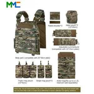เสื้อเกราะ MC Tactical Gear รุ่น Chaleco Tactico แบบถ่วงน้ำหนัก สีดำ ผลิตจากโพลีเอสเตอร์ พร้อมสายรัดหน้าอก  สามารถปรับแต่งโลโก้ได้ สำหรับกิจกรรมกลางแจ้ง ผลิตในประเทศจีน - Product Image 4