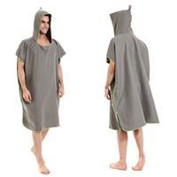Holesale-poncho de microfibra para surf, toalla de playa de secado rápido con logotipo personalizado