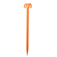 Tente d'extérieur à vis en plastique de 20cm, accessoires coupe-vent pour randonnée, voyage, camping, clous au sol, fournitures de fixation