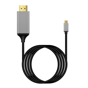 1.8M Alloy Head USB C to HDMI Cable Type C To HDMI Converter Adaptor For Laptop Mobile Phone mobile to tv