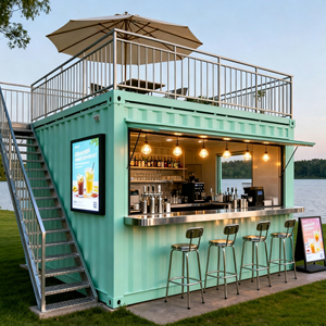 Casa Contenedor Expandible Contemporánea para Uso en Cafeterías, Hoteles y Salones - Diseño Modular Prefabricado con Construcción de Panel Sándwich - Product Image 3