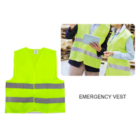 Gilet haute visibilité Triangle d'avertissement et plaque britannique Europe et conduite en France Kit de voiture d'urgence pour la conduite européenne