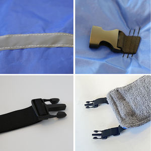 Vache veau Animal bleu manteau veste imperméable Oxford tissu coton <span class=keywords><strong>gilet</strong></span> vêtements couverture pour bétail avec ceinture réfléchissante - Product Image 6