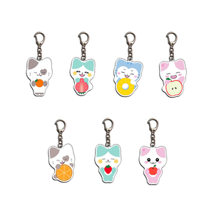 Custom Cartoon Summer Flash Image Acrylic Key Chain Bag Pendant Perimeter UV Printed <b>Anime</b> Pattern Fashion Trend - Product Image 1