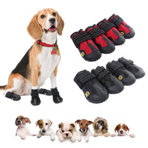 Осенняя обувь для домашних животных милый Принт дышащие Теплые водонепроницаемые чехлы для ботинок для кошек и собак классический трансграничный дизайн нетканый - Product Image 4