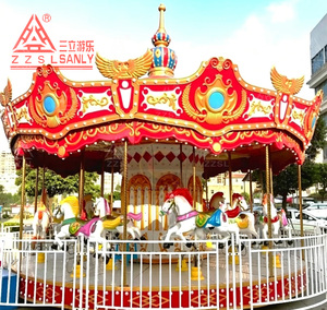 Opción Preferida por Muchos Clientes: Carrusel de Caballos de Lujo de 16 Asientos para Parques de Atracciones, Atracción Infantil en Venta - Product Image 1