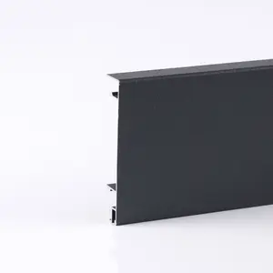 प्रोलिंक धातु YJ-SK01 रेत काले खरीद सस्ते उच्च स्थायित्व दीवार फर्श एल्यूमीनियम स्कर्ट बोर्ड