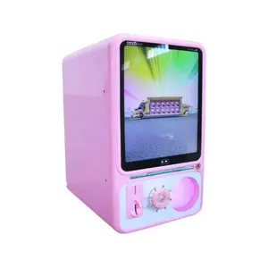 Wholesale Japanese Gacha game 100mm capsule toy vending machine with advertising screen