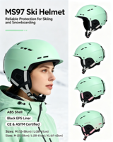 Casque de ski unisexe léger et neuf, coque en ABS, certifié CE, résistant aux chocs, pour le ski et le snowboard