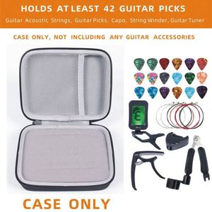 Étui personnalisé pour plectres de guitare - Compatible Fender, D'Addario, Jim Dunlop et plus, pochette de rangement toutes tailles, sac noir - Product Image 3
