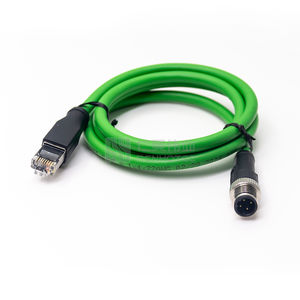 M12 5 פין כבל 300mm מחבר כדי RJ45 ממיר זכר לנקבה B קוד - Product Image 3