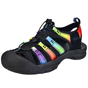 New Models High Quality Women's Cross-Strap Summer Hiker <b>Sandals</b> with Rope Upper Rubber Outsole Safety Toe-Northern Light Brand - Product Image 1