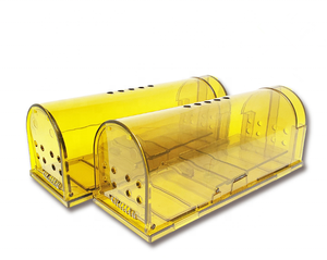 4 PACK Enfants PET Safe ABS Animal No Kill Humane <span class=keywords><strong>Mouse</strong></span> Trap Alive Catch and Release Rongeur <span class=keywords><strong>Cage</strong></span> for Rats <span class=keywords><strong>Mouse</strong></span> Mice - Product Image 2