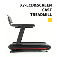 Tapis Roulant da Palestra con Velocità da 1.0 a 20 km/h, Area di Corsa 1650*560mm, Schermo da 21.5 Pollici, Ricarica Wireless per Telefono