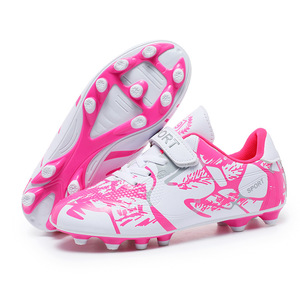 Chaussures de football pour enfants en gros à scratchs, chaussures de football d'entraînement pour enfants, crampons de football pour gazon pour garçons - Product Image 4