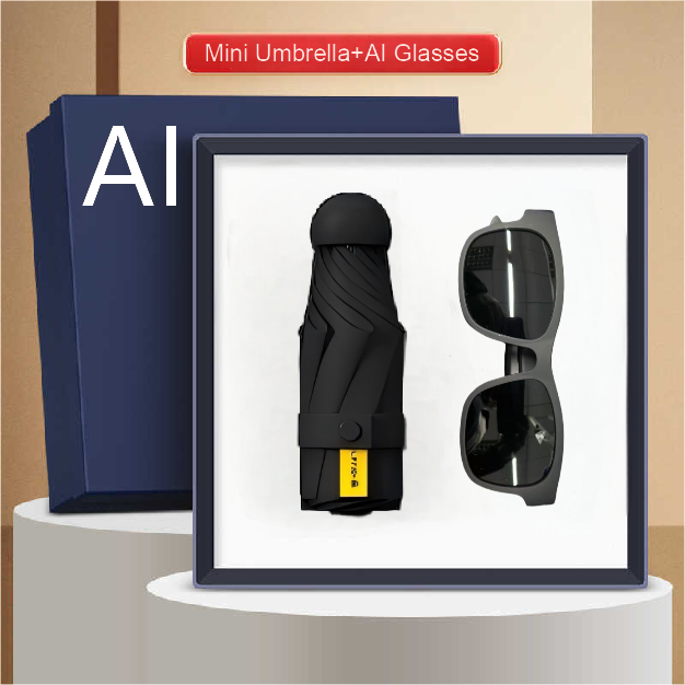 New Product Ideas Latest Innovation Gadgets Electronic Smart Wearable AI Sunglasses with Mini Umbrella for Promotional Gifts