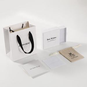 Custom logo Jewelry <strong>White</strong> Paper Handbag Luxury <strong>Small</strong> Gift Paper <strong>Bags</strong> Necklace Bracelet Jewelry Packaging Paper <strong>Bag</strong> - Product Image 6