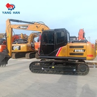 Excavatrice hydraulique d'occasion SANY SY155C 14,1 tonnes pour travaux de construction