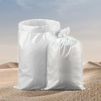 Sac tissé en polypropylène blanc durable avec laminage pour l'alimentation animale et les aliments pour animaux de compagnie