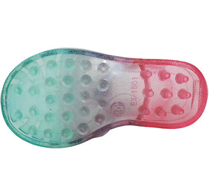Clear Kids Girls Sandals Rainbow PVC Jelly Shoes New Summer Beach Sea Footwear - Product Image 5