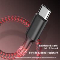 Câble de données USB-A/Type-C pour téléphone portable avec gaine tressée, charge rapide et transfert de données pour Android
