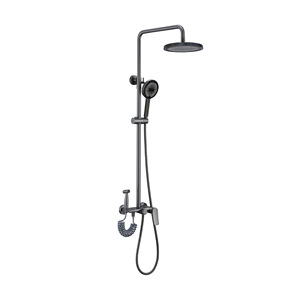 Cross Border Brass Four Function Shower Head Set XL 3106 Wall <b>Mounted</b> Top <b>Spray</b> Boosted Heated Dual Control - Product Image 2