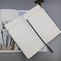 Cuaderno de Tapa Dura de Cuero PU Personalizado de Alta Calidad Académico A5, Diario Elegante con Encuadernación Cosida para Regalo