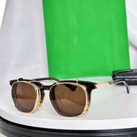 Lunettes de soleil unisexes tendance à monture carrée en acétate avec verres dégradés, protection UV pour la plage et les activités de plein air