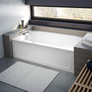 <span class=keywords><strong>Baignoire</strong></span> à immersion rectangulaire moderne en <span class=keywords><strong>acier</strong></span> <span class=keywords><strong>émaillé</strong></span> blanc en porcelaine de 30 po x 60 po, design pour hôtel et villa - Product Image 1