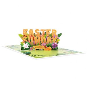 Nueva Tarjeta de Felicitación 3D, Escultura de Papel, Regalo de Feliz Pascua - Product Image 4