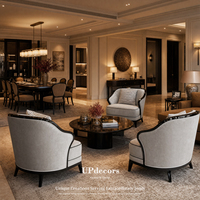 Nouveaux produits : Fauteuil d'appoint moderne en tissu rembourré pour salon, hôtel, appartement, avec coussin intégré