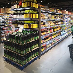 Estantería de Almacenamiento para Supermercado con Panel Trasero de Tubo Cuadrado de Acero, Doble Cara, 5 Capas de Protección Contra la Corrosión - Product Image 6