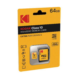 Kodak V10 Premium Micro SDHC 8GB Class 10 UHS 1 U1 พร้อมอะแดปเตอร์ (สูงสุด 90mb/s) พร้อม A1 -8GB ถึง 64GB - Product Image 3