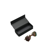 YZ Factory Hardbound Noir Carton Aimant Fixation Étui À Lunettes Carton Ondulé Papier Emballage pour Lunettes
