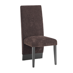 Chaises de salle à manger modernes en tissu marron, 2 pièces - Meubles pour la maison - Product Image 4