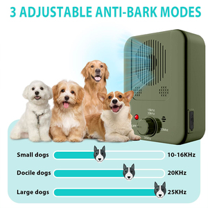 Système anti-aboiement rechargeable 3 modes, étanche, <span class=keywords><strong>pour</strong></span> chiens, intérieur/extérieur, dissuasion ultrasonique, dispositif d'entraînement personnalisé en plastique - Product Image 3