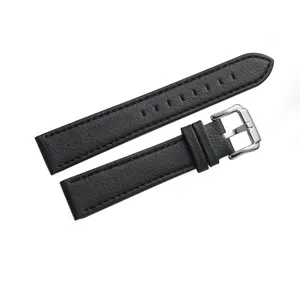 灵活的黑色时尚不同尺寸防汗素食可持续皮革表带设计适用于应用手表